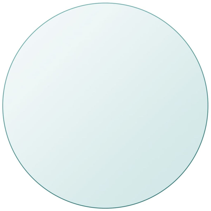 vidaXL Table Top Tempered Glass Round 600 mm