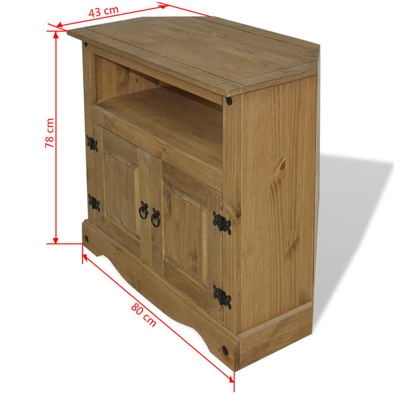 vidaXL Console Table Mexican Pine Corona Range 80x43x78 cm