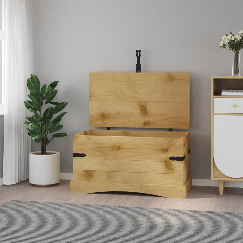 vidaXL Storage Chest Mexican Pine Corona Range 91x49.5x47 cm