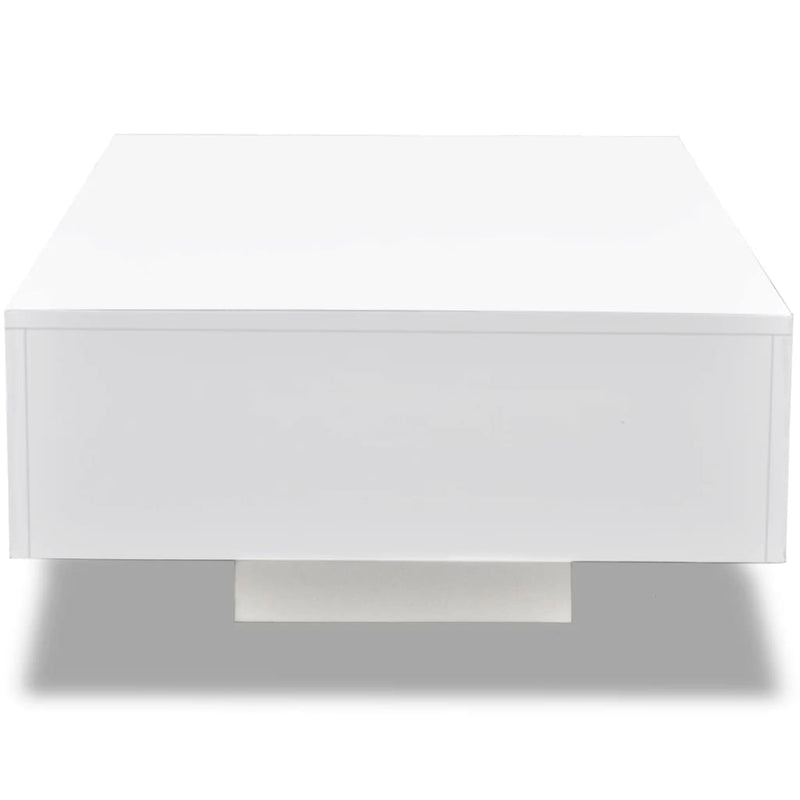 vidaXL Coffee Table High Gloss White