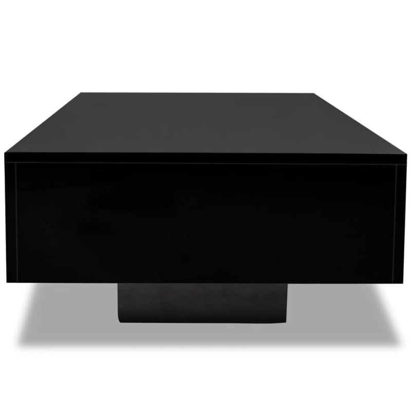 vidaXL Coffee Table High Gloss Black