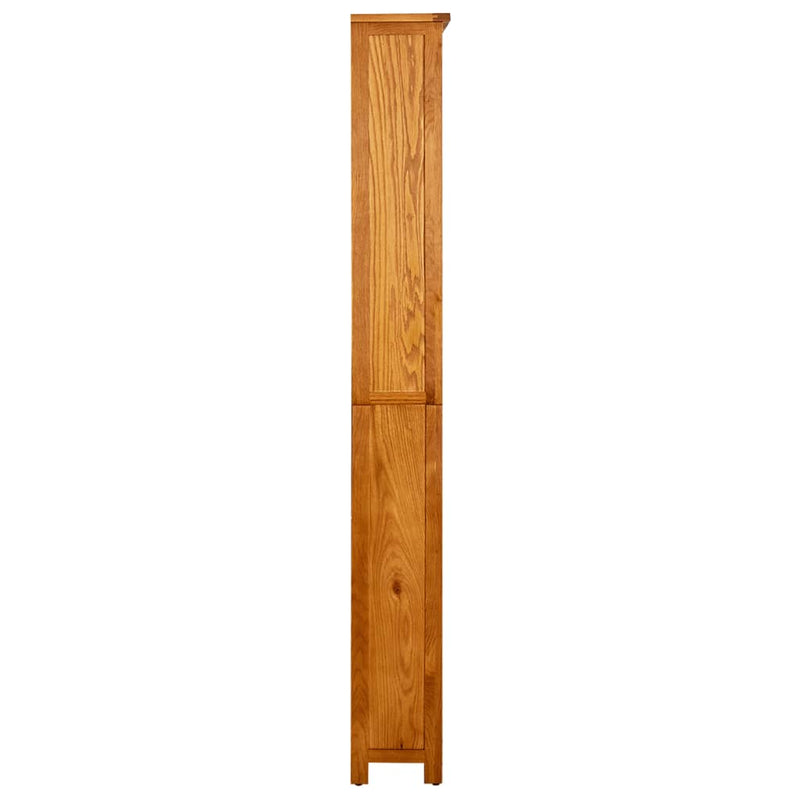 vidaXL 6-Tier Bookcase 80x22.5x180 cm Solid Oak Wood