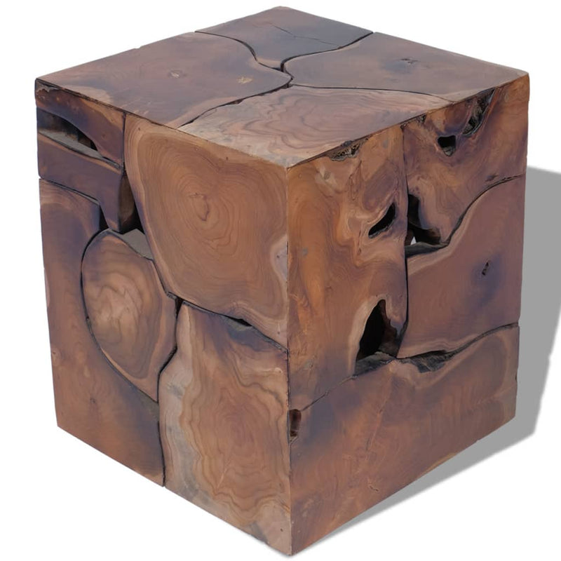 vidaXL Stools 2 pcs Brown 40x40x45 cm Solid Teak Wood