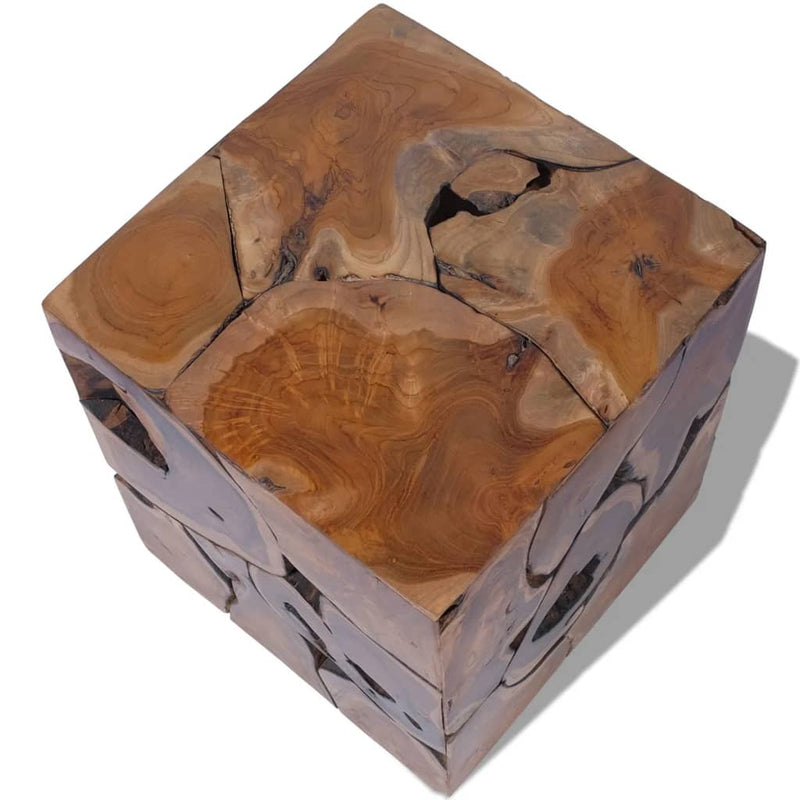 vidaXL Stools 2 pcs Brown 40x40x45 cm Solid Teak Wood