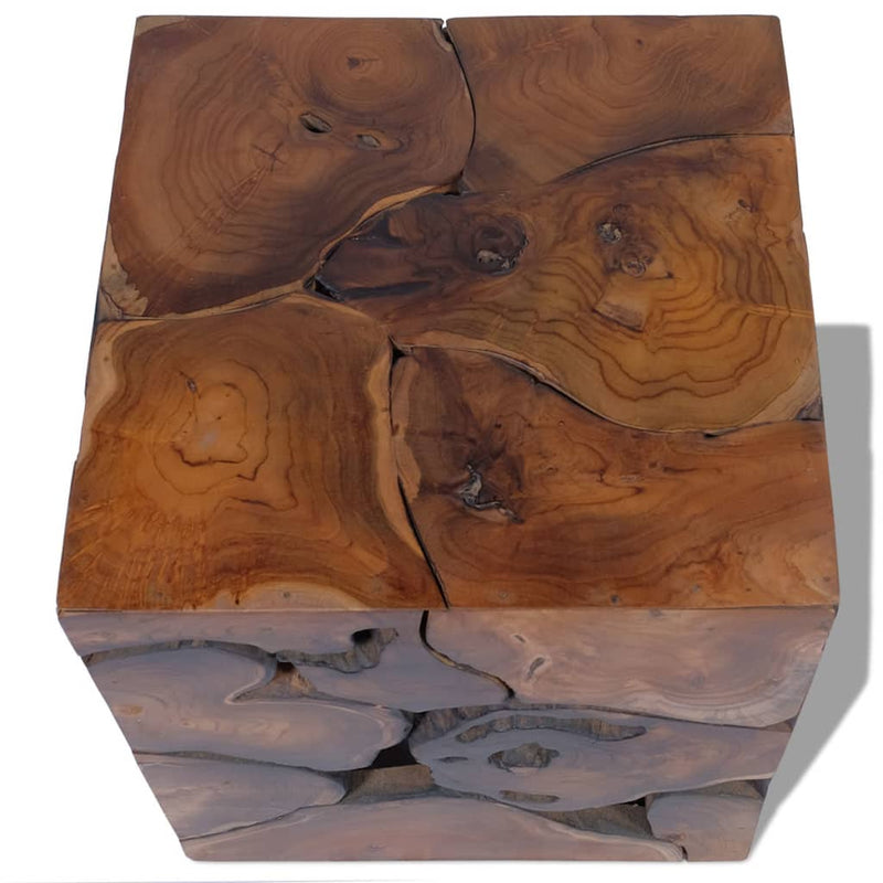 vidaXL Stools 2 pcs Brown 40x40x45 cm Solid Teak Wood