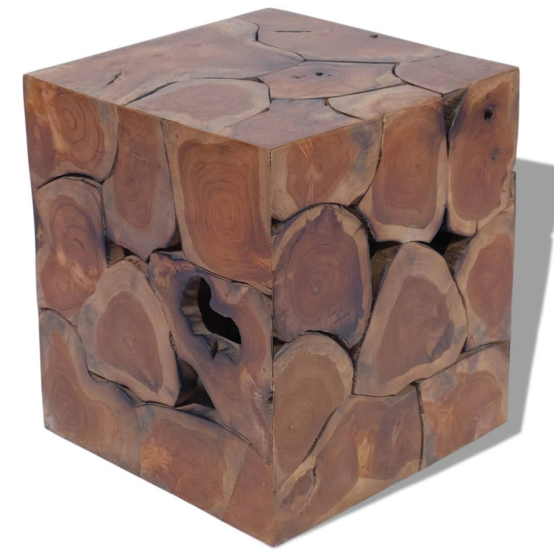 vidaXL Stools 4 pcs Brown 40x40x45 cm Solid Teak Wood