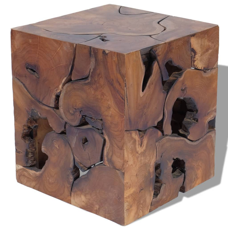 vidaXL Stools 4 pcs Brown 40x40x45 cm Solid Teak Wood