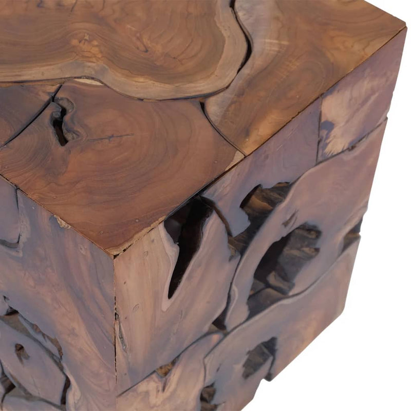 vidaXL Stools 4 pcs Brown 40x40x45 cm Solid Teak Wood