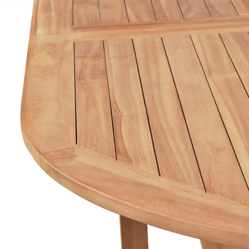 vidaXL 7 Piece Outdoor Dining Set with Folding Chairs Solid Teak Wood