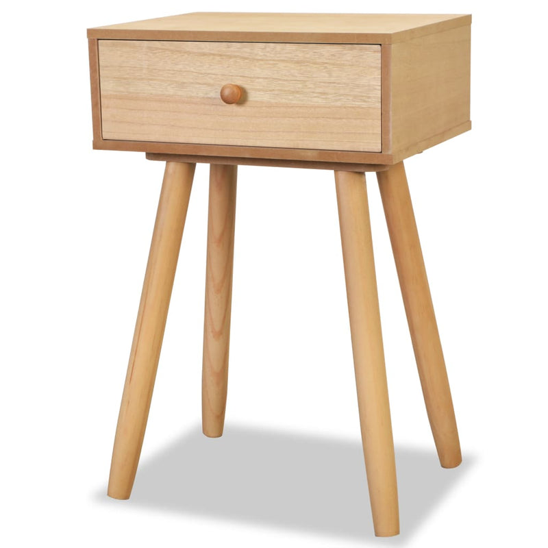 vidaXL Bedside Tables 2 pcs Solid Pinewood 40x30x61 cm Brown