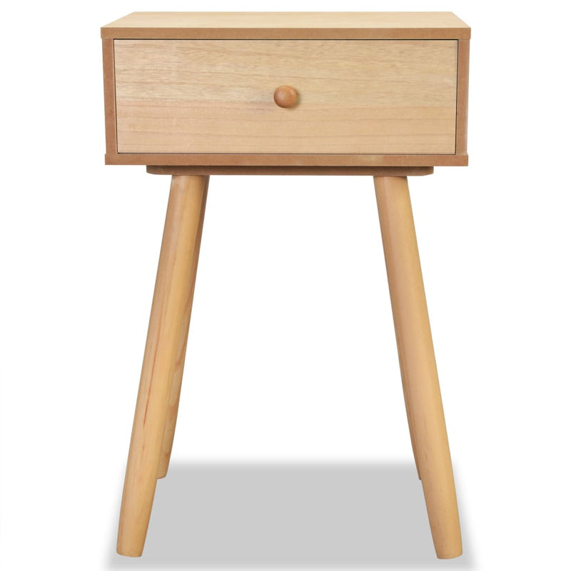 vidaXL Bedside Tables 2 pcs Solid Pinewood 40x30x61 cm Brown