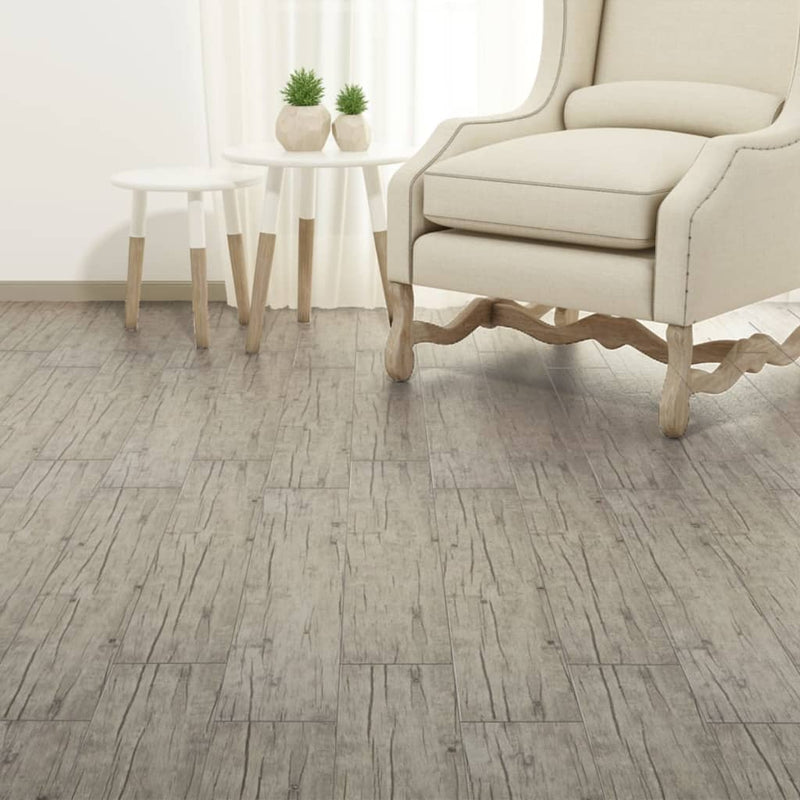 vidaXL Self-adhesive PVC Flooring Planks 5.02 m² 2 mm Oak Washed