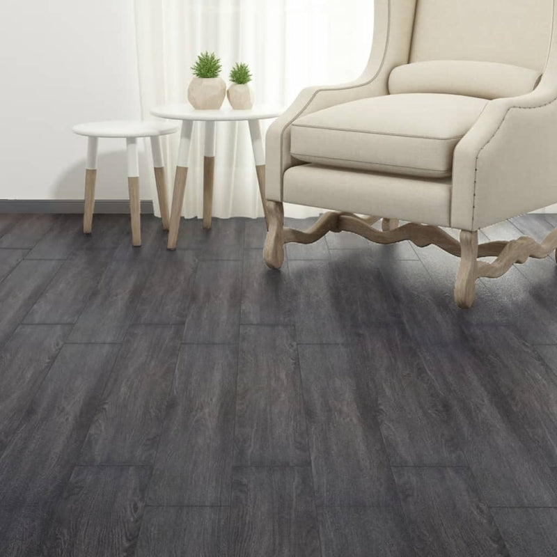 vidaXL Self-adhesive PVC Flooring Planks 5.02 m² 2 mm Black and White
