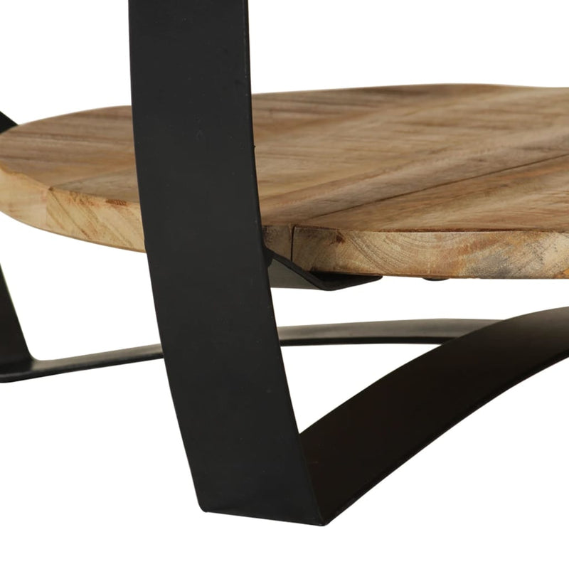 vidaXL Coffee Table 65 cm Solid Rough Mango Wood