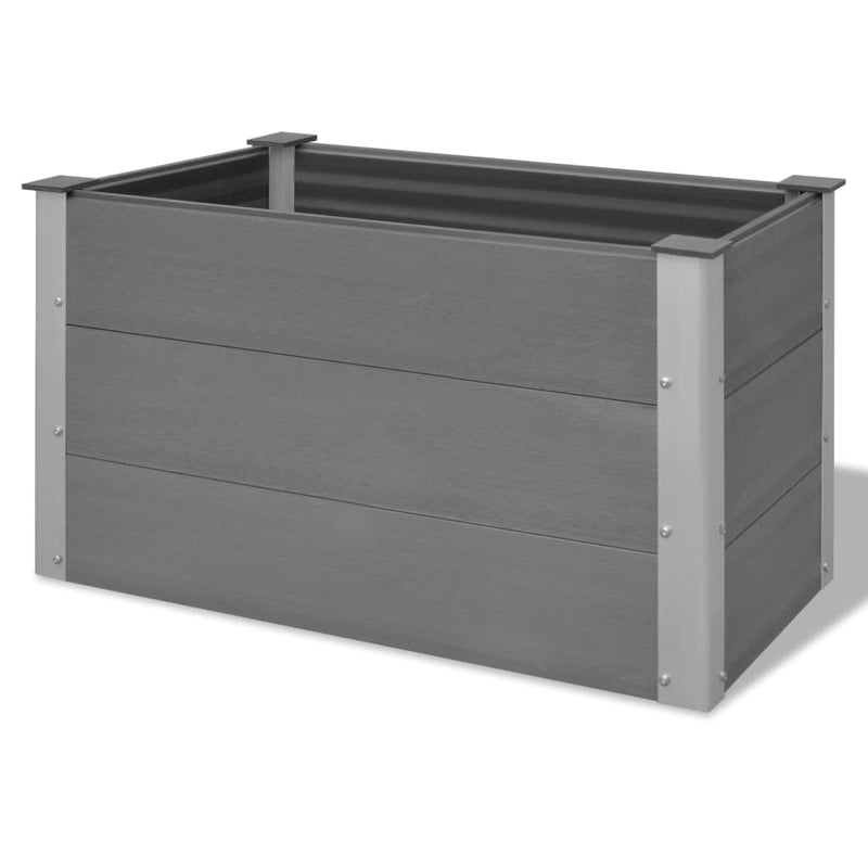 vidaXL Garden Raised Bed WPC 100x50x54 cm Grey