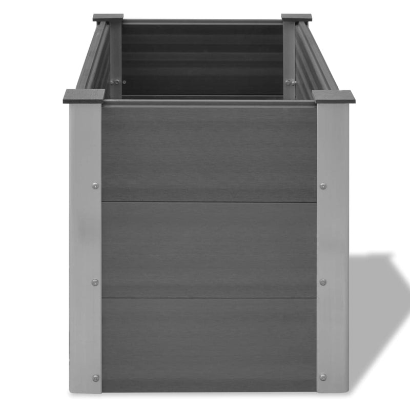 vidaXL Garden Raised Bed WPC 100x50x54 cm Grey