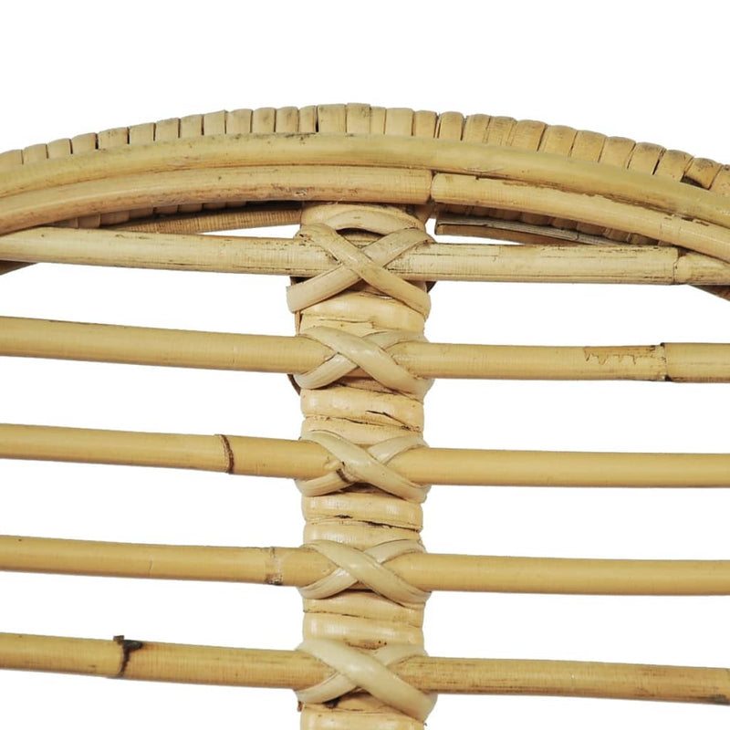 vidaXL Dining Chairs 2 pcs Natural Rattan