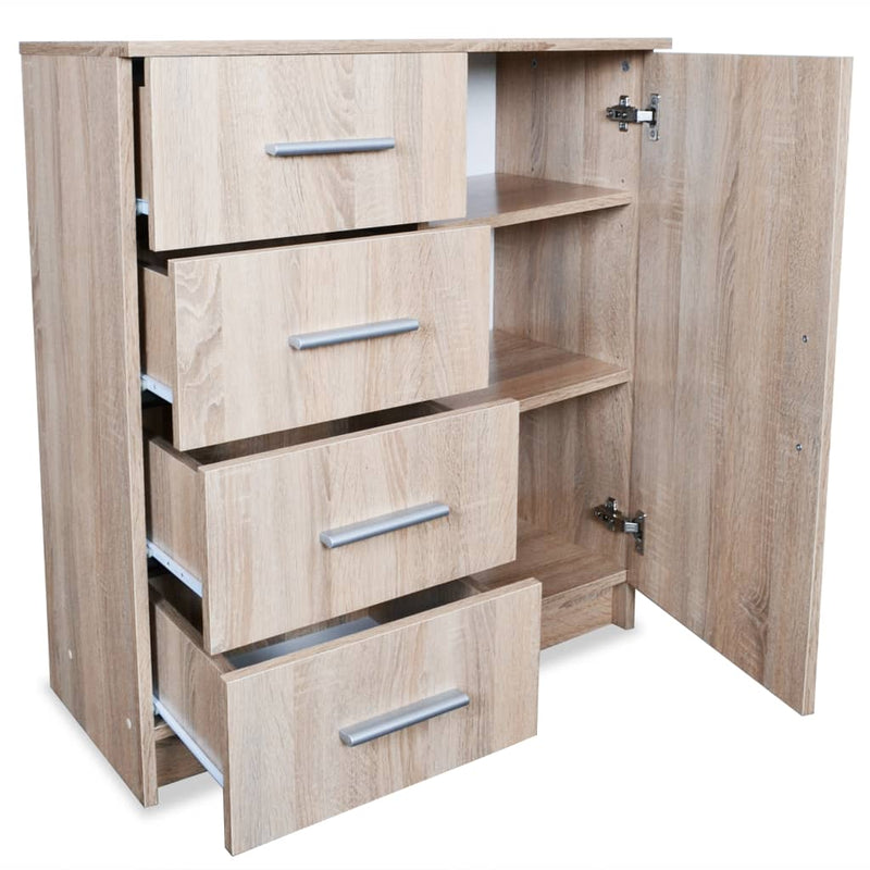 Sideboard Engineered Wood 79x35x88 cm Oak