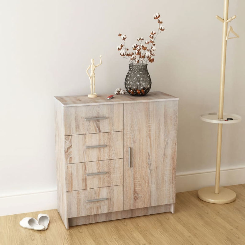 vidaXL Sideboard Engineered Wood 79x35x88 cm Oak