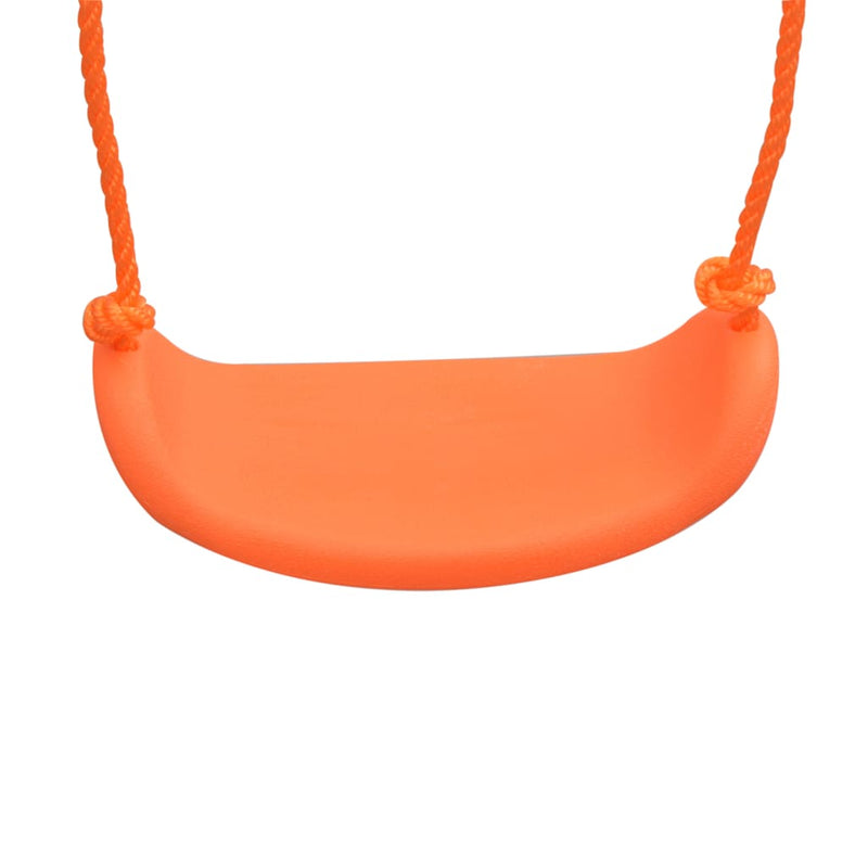 vidaXL Swing Set with Slide and 3 Seats Orange