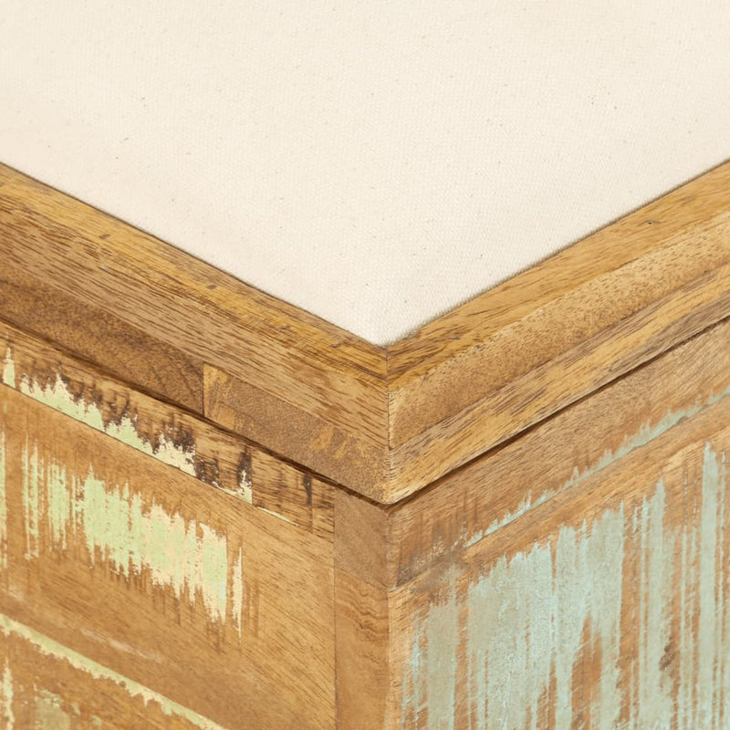 vidaXL Storage Bench Solid Reclaimed Wood 80x40x40 cm