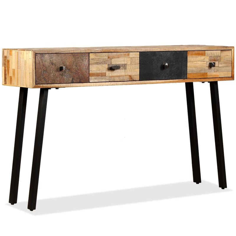 vidaXL Console Table 120x30x76 cm Solid Reclaimed Teak