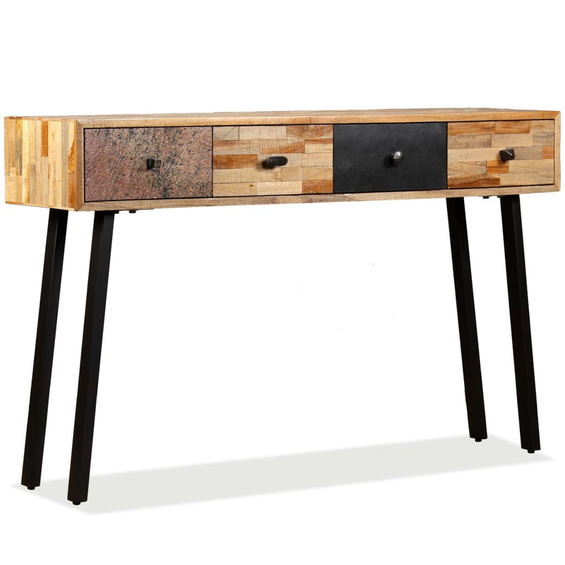 vidaXL Console Table 120x30x76 cm Solid Reclaimed Teak