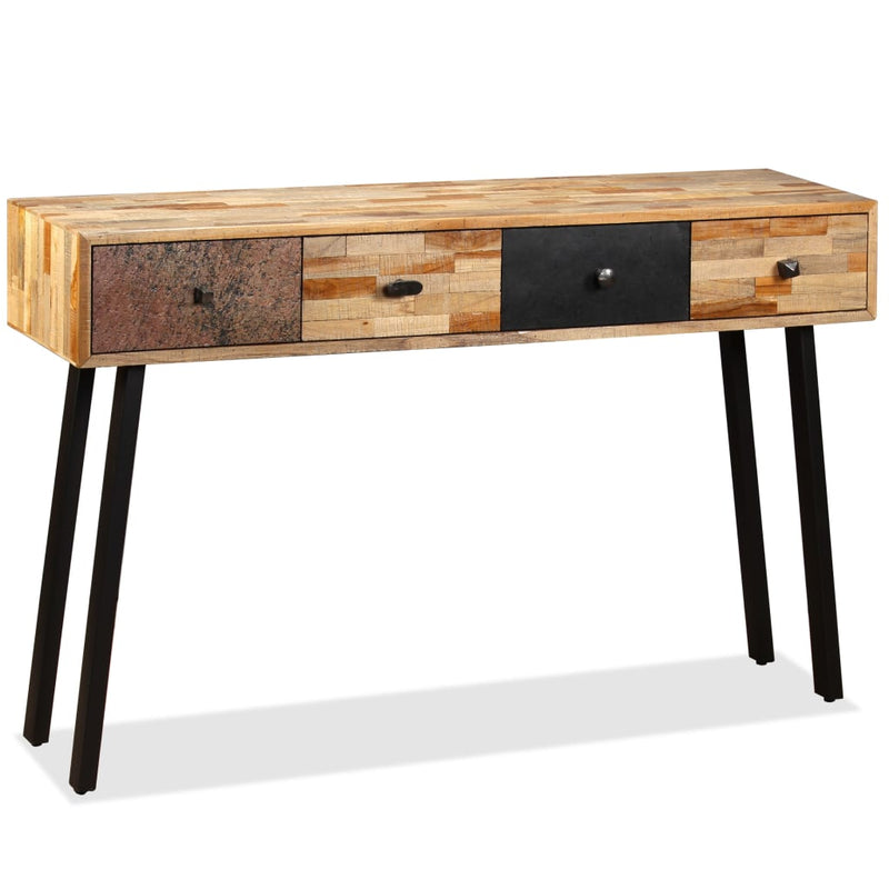 vidaXL Console Table 120x30x76 cm Solid Reclaimed Teak