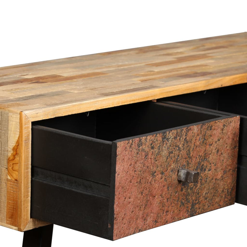 vidaXL Console Table 120x30x76 cm Solid Reclaimed Teak