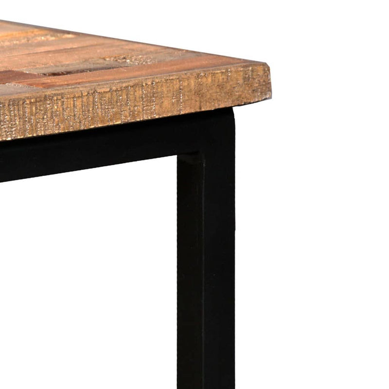vidaXL 3 Piece Nesting Coffee Table Set Solid Reclaimed Teak