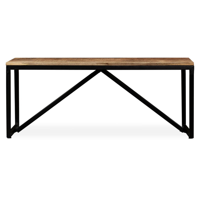 vidaXL Bench Solid Mango Wood 110x35x45 cm