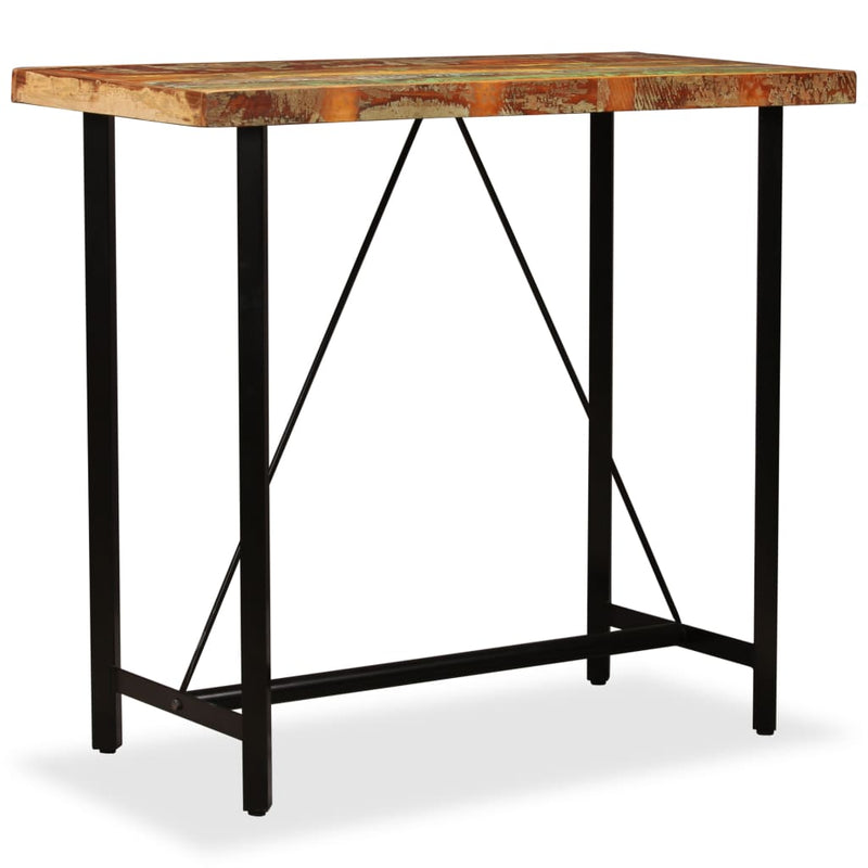 vidaXL Bar Table 120x60x107 cm Solid Reclaimed Wood