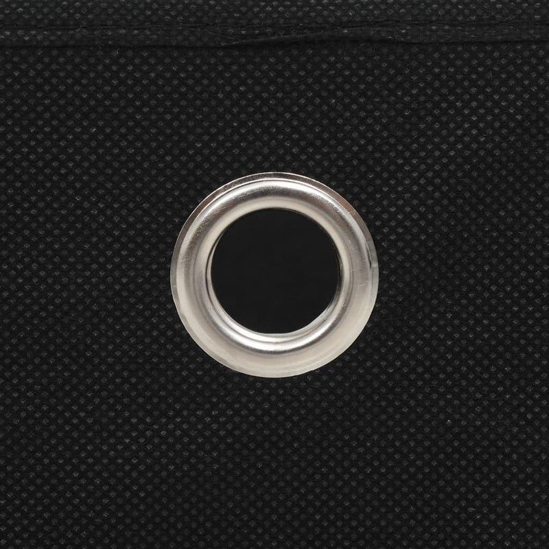vidaXL Storage Boxes 10 pcs Non-woven Fabric 32x32x32 cm Black
