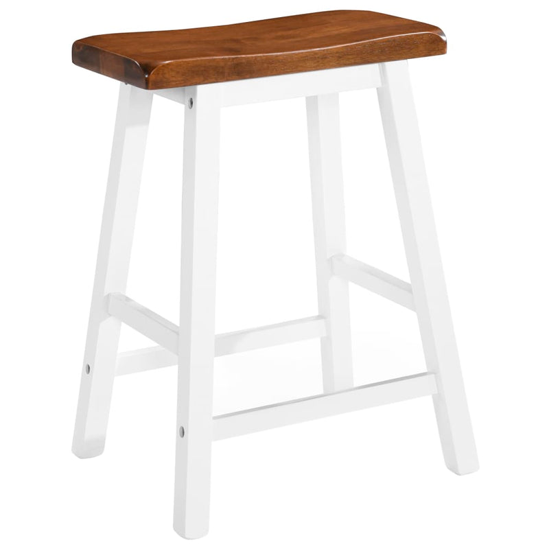 vidaXL Bar Stools 2 pcs Solid Wood