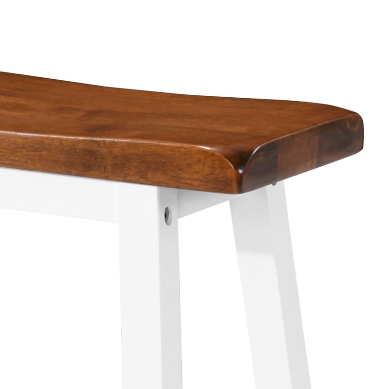 vidaXL Bar Stools 2 pcs Solid Wood