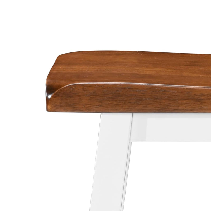 vidaXL Bar Stools 2 pcs Solid Wood