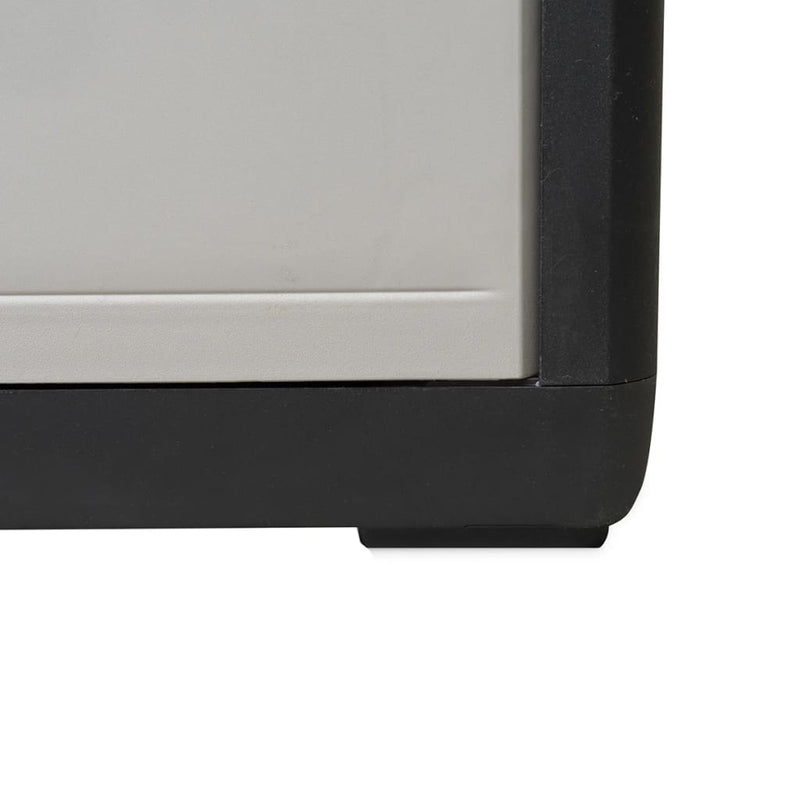 vidaXL Garden Storage Cabinet with 4 Shelves Black and Grey