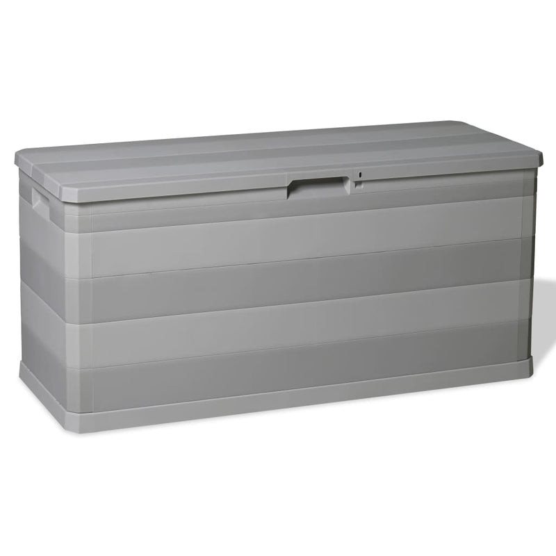 vidaXL Garden Storage Box Grey 117x45x56 cm