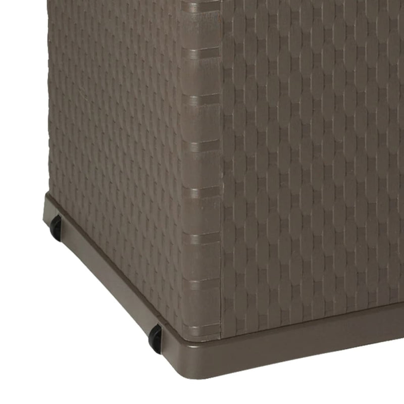 vidaXL Garden Storage Box Brown 120x56x63 cm PP Rattan