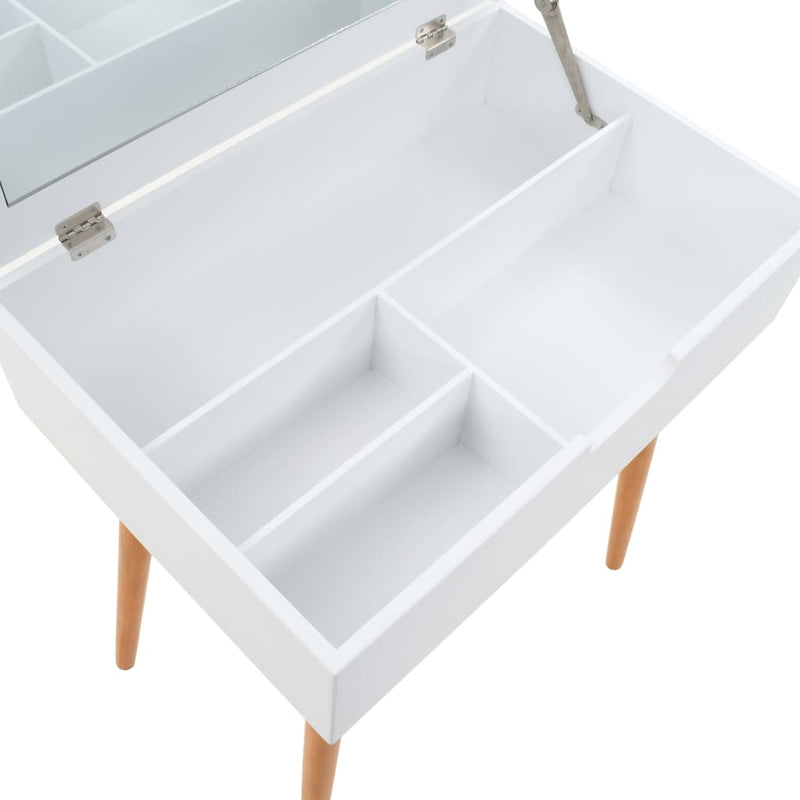 vidaXL Dressing Table with Mirror MDF 60x40x75 cm