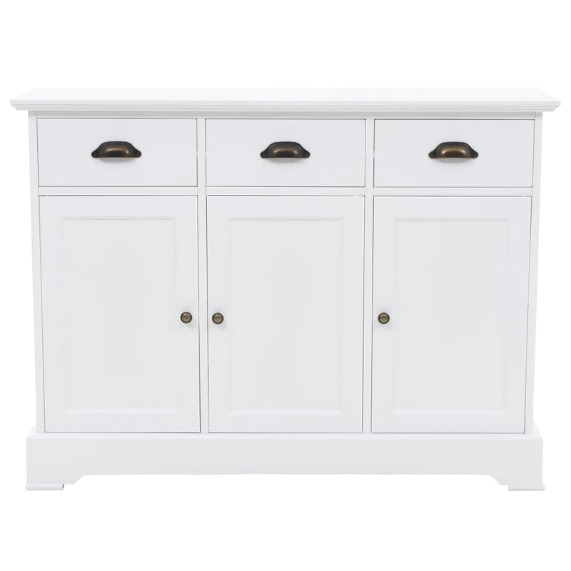 vidaXL Sideboard with 3 Doors MDF and Pinewood 105x35x77.5 cm