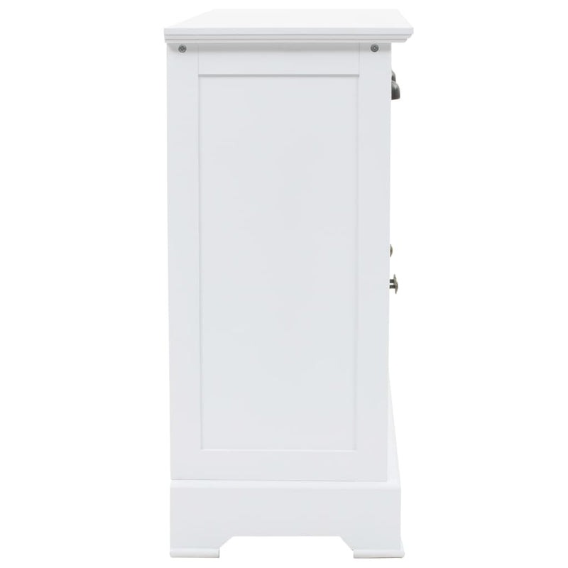 vidaXL Sideboard with 3 Doors MDF and Pinewood 105x35x77.5 cm
