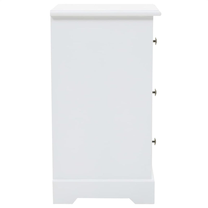 vidaXL Bedside Cabinet MDF and Pinewood 35x32x59 cm