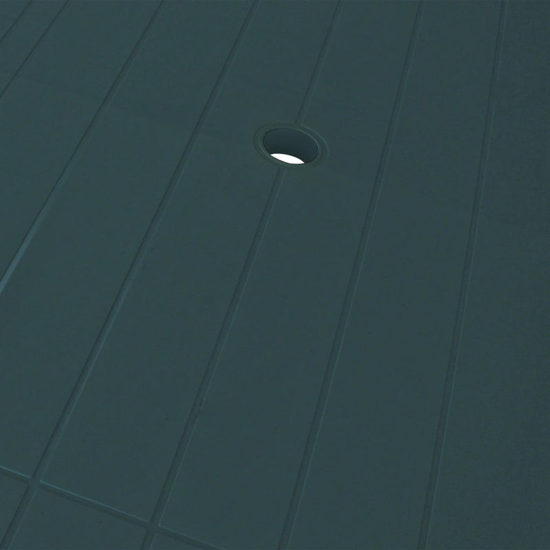 vidaXL 7 Piece Outdoor Dining Set Plastic Green