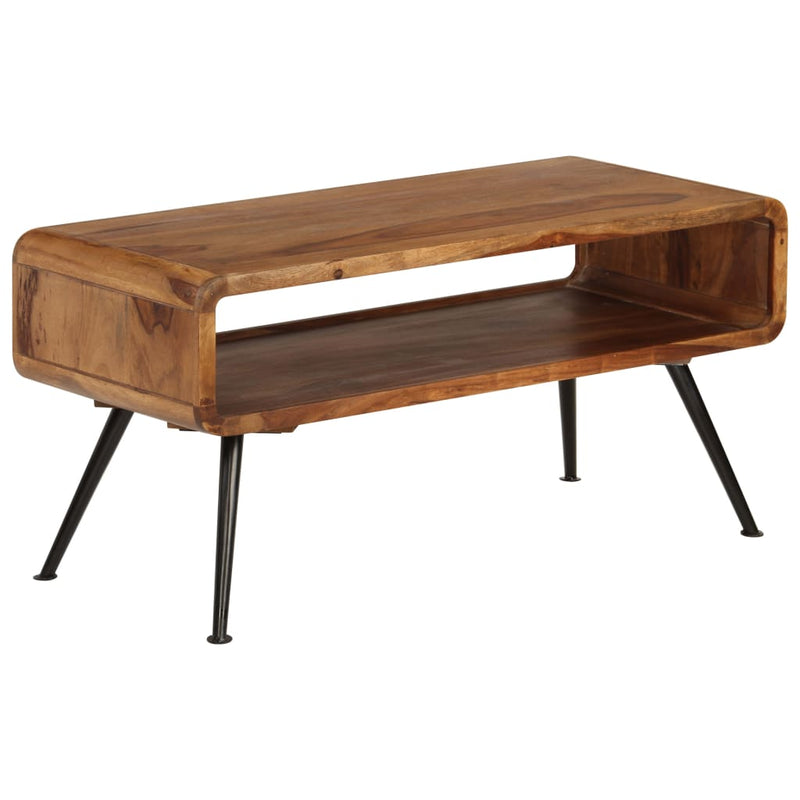 vidaXL Coffee Table Solid Acacia Wood 95x40x45 cm