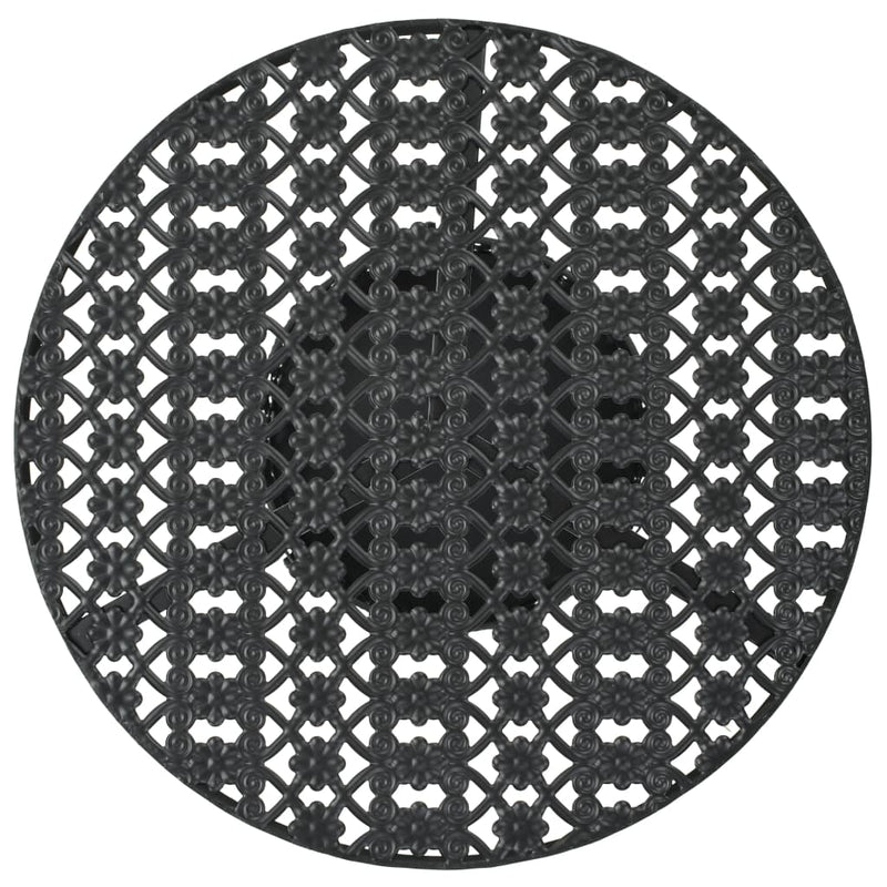 vidaXL Bistro Table Black 40x70 cm Metal