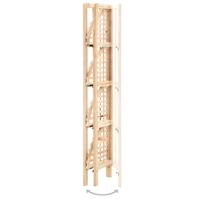 vidaXL Corner Shelf Cedar Wood 27x27x110 cm