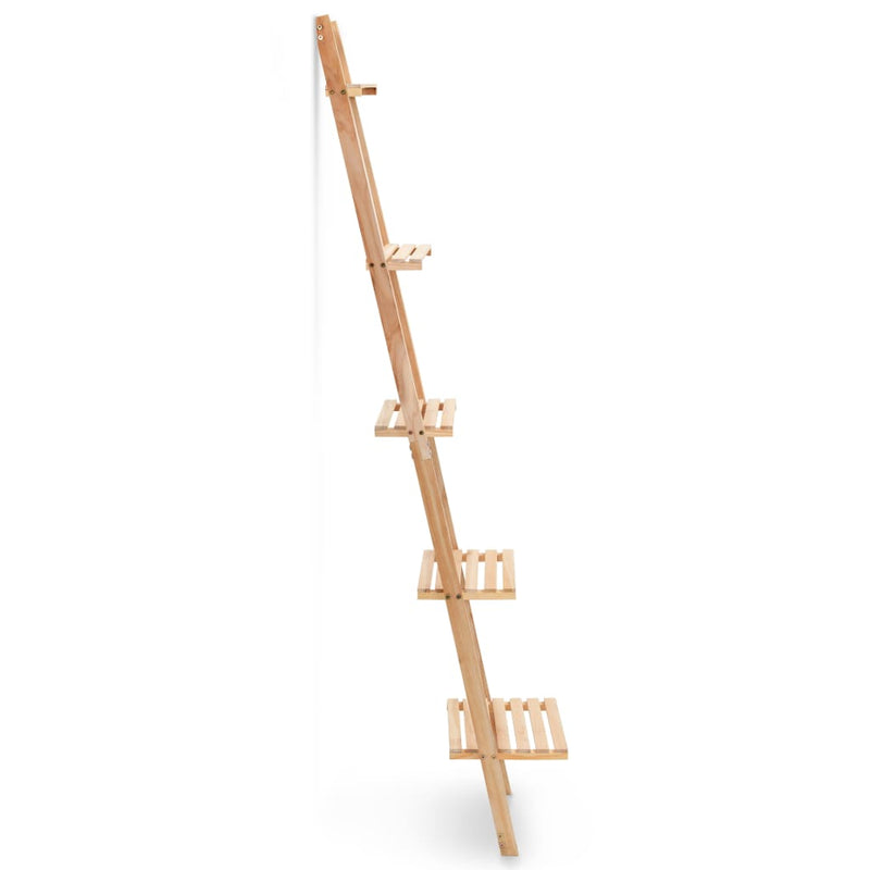 vidaXL Ladder Wall Shelf Cedar Wood 41.5x30x176 cm
