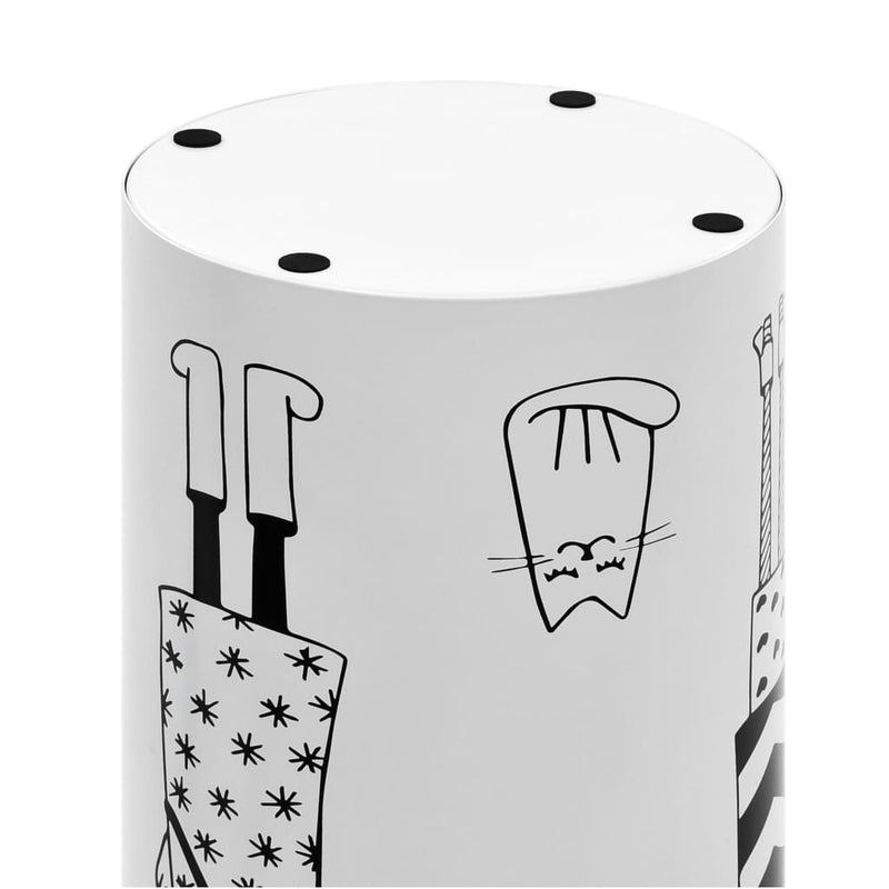 vidaXL Umbrella Stand Women Steel White