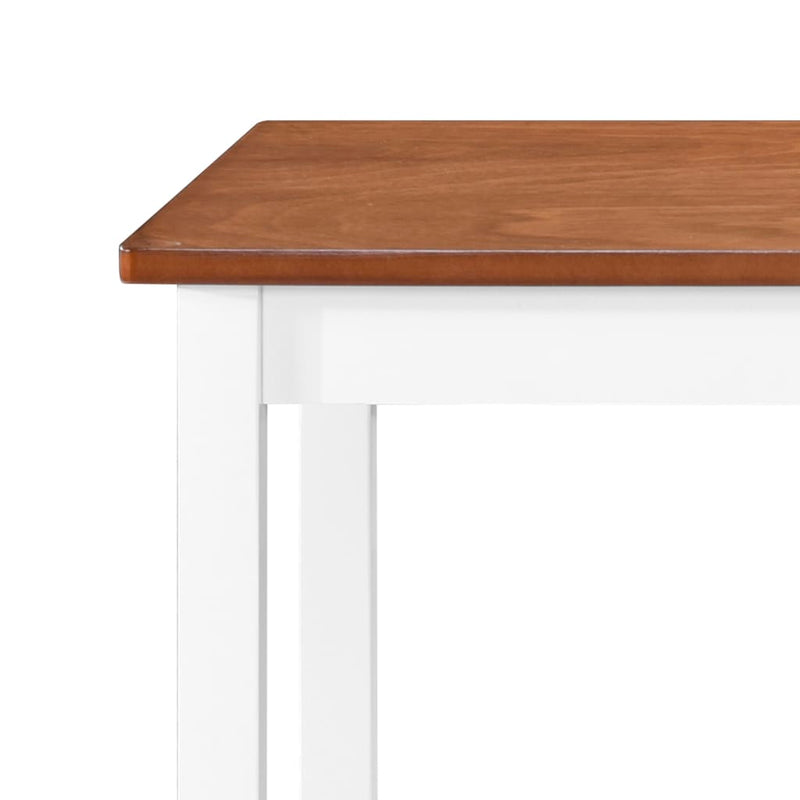 vidaXL Bar Table and Stool Set 3 Pieces MDF Dark Brown